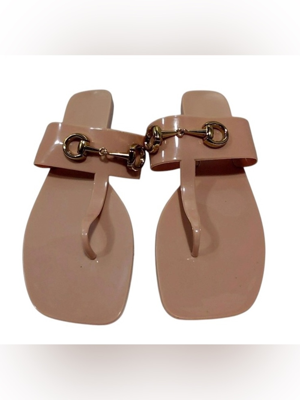 Jeffrey Campbell Lil Bit Jelly Sandals Sz. 10 in     Blush/Nude.